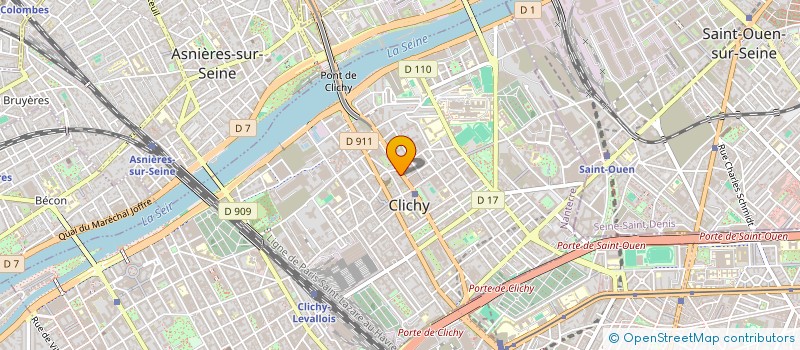 localisation de l'entreprise MADAME NOUI BAALI à CLICHY