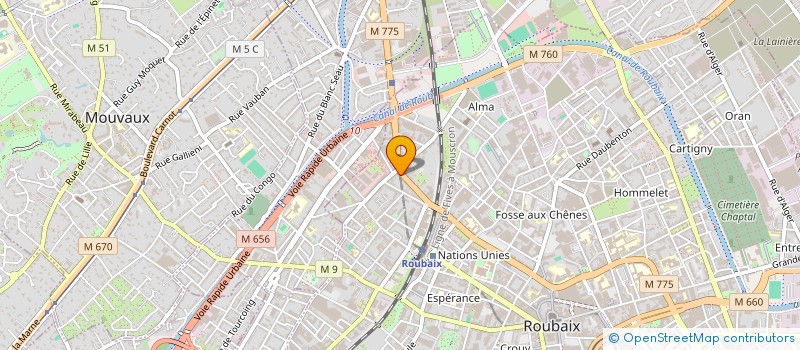 localisation de l'entreprise MADAME NOUR BELHAJ à ROUBAIX