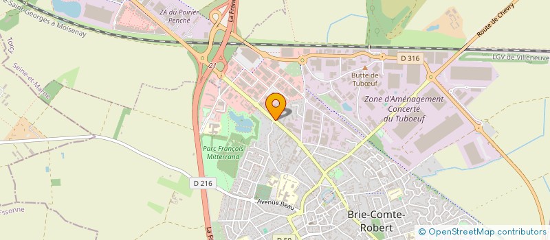 localisation de l'entreprise MADAME NOUR BEN HADJ ALI  BRIE-COMTE-ROBERT