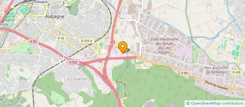 localisation de l'entreprise MADAME NOUR CHOUAIL CHAILA  AUBAGNE