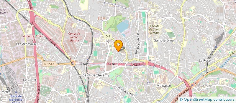 localisation de l'entreprise MADAME NOUR EL HOUDA BERKANE  MARSEILLE