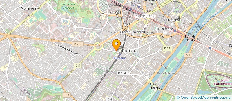 localisation de l'entreprise MADAME NOUR EL HOUDA DHAOUADI  PUTEAUX