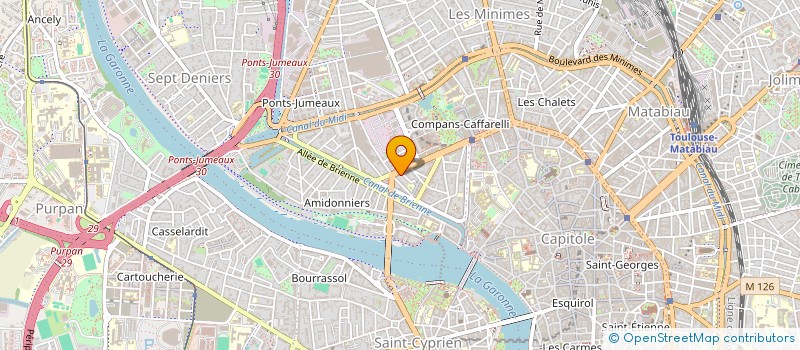 localisation de l'entreprise MADAME NOUR EL HOUDA HAJJAJ  TOULOUSE