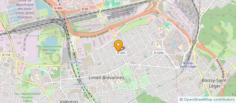 localisation de l'entreprise MADAME NOUR EL HOUDA SEKLAL  LIMEIL-BREVANNES