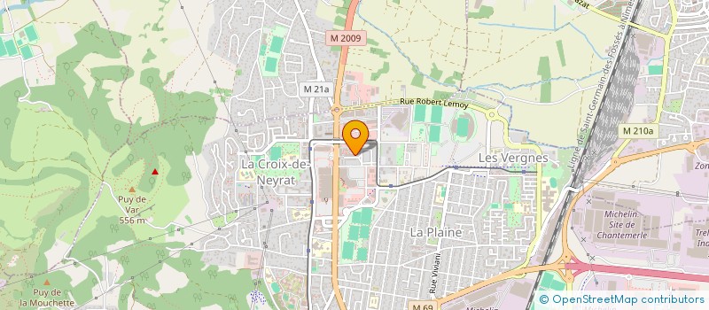 localisation de l'entreprise MADAME NOUR HRICHI  CLERMONT-FERRAND