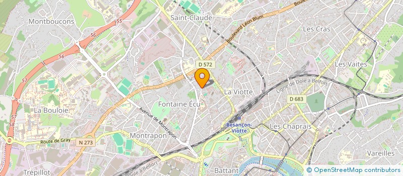 localisation de l'entreprise MADAME NOUR KRAYEM à BESANCON