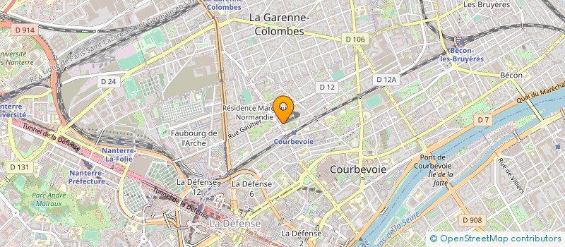 localisation de l'entreprise MADAME NOUR SOUISSI à COURBEVOIE
