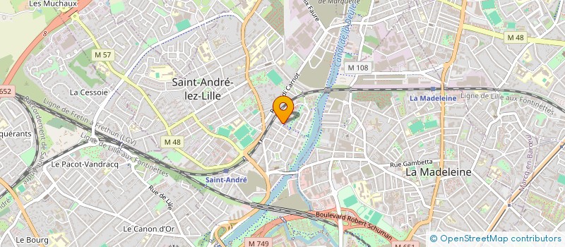 localisation de l'entreprise MADAME NOUR ZERHOUNI à SAINT-ANDRE-LEZ-LILLE