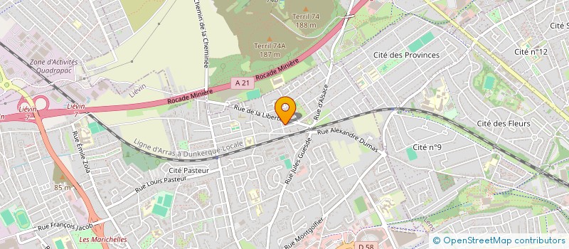 localisation de l'entreprise MADAME NOURA AIT SI MOHAMED  LIEVIN