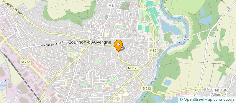 localisation de l'entreprise MADAME NOURA AZZIMI  COURNON-D'AUVERGNE