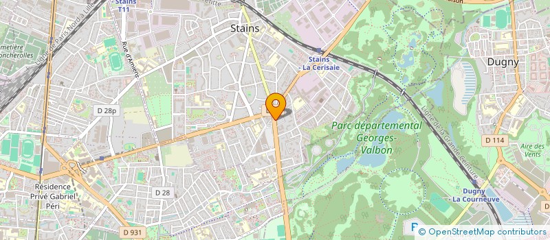localisation de l'entreprise MADAME NOURA BOUAZIZI  STAINS