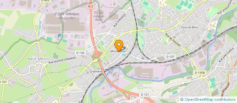 localisation de l'entreprise MADAME NOURA BOUBNAD  MAUBEUGE