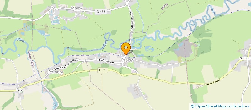 localisation de l'entreprise MADAME NOURA DAOUA  PROISY