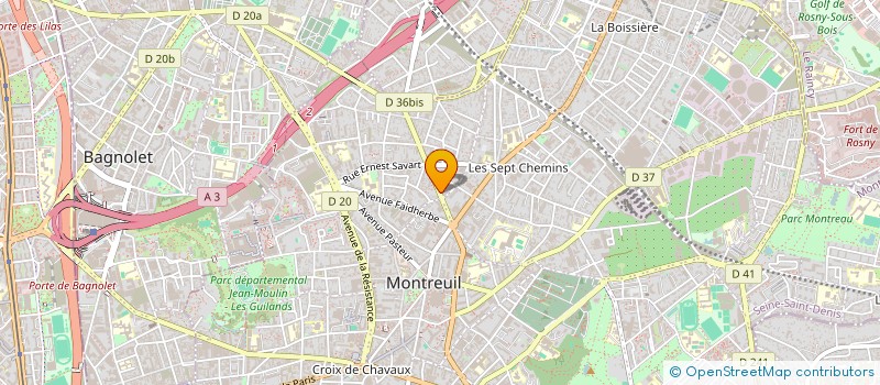 localisation de l'entreprise MADAME NOURA FERROUDJ à MONTREUIL