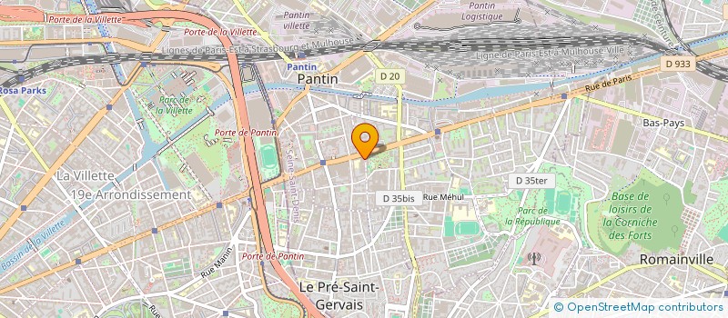 localisation de l'entreprise MADAME NOURA FOKEU MOUNCHIPOU à PANTIN