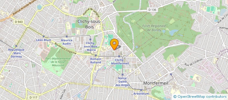 localisation de l'entreprise MADAME NOURA GNAHORE à CLICHY-SOUS-BOIS