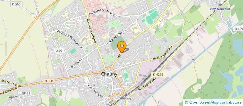 localisation de l'entreprise MADAME NOURA HAJKHLIFA JALAL  CHAUNY