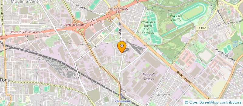 localisation de l'entreprise MADAME NOURA MECILI  VENISSIEUX