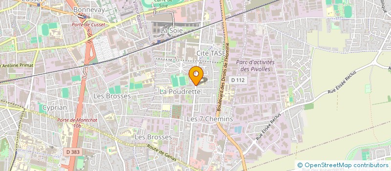 localisation de l'entreprise MADAME NOURHAN CHARAA  VAULX-EN-VELIN