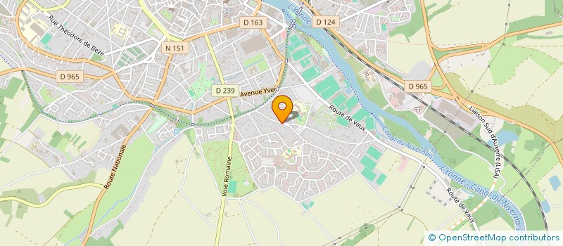 localisation de l'entreprise MADAME NOURHENE TOUMI  AUXERRE