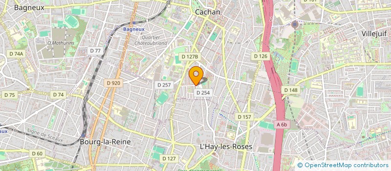 localisation de l'entreprise MADAME NOURIA BENZERROUKI  CACHAN