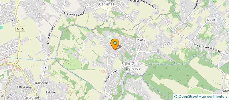 localisation de l'entreprise MADAME NOURIA ZERG  SAINT-GENIES-BELLEVUE