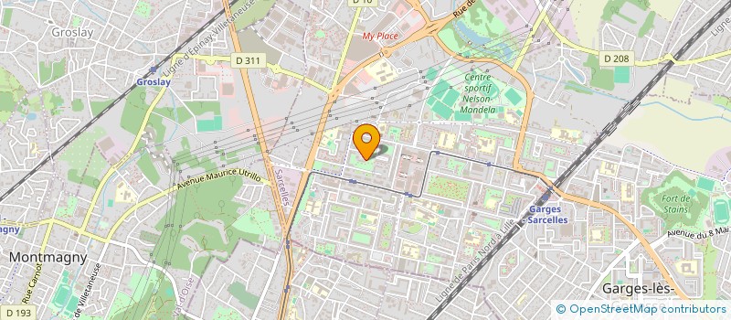 localisation de l'entreprise MADAME NOURIT CHAOUAT  SARCELLES