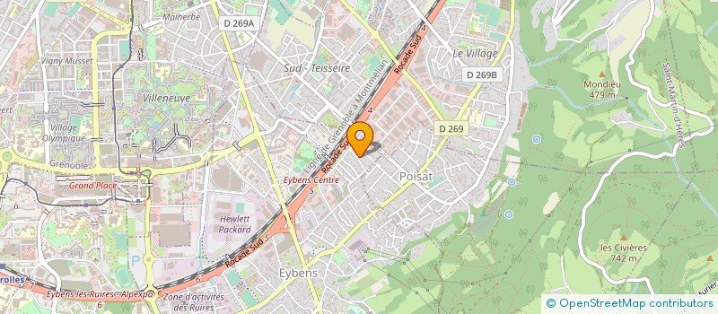 localisation de l'entreprise MADAME NOUSSAIBA CHABBI  EYBENS