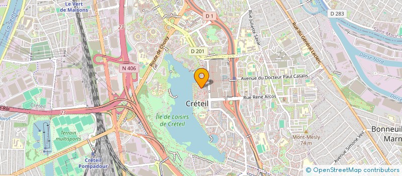 localisation de l'entreprise MADAME NOZHAT NOZHAT  CRETEIL