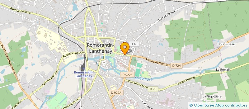 localisation de l'entreprise MADAME NUCCIA FUGIER à ROMORANTIN-LANTHENAY