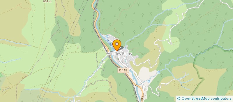 localisation de l'entreprise MADAME NUIRE SOBRON HERAS à ALET-LES-BAINS