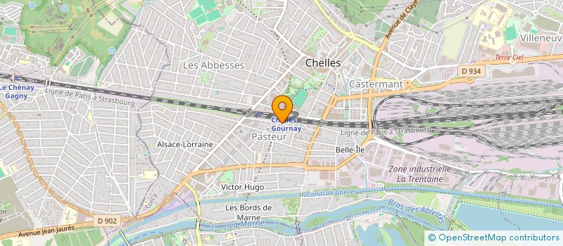 localisation de l'entreprise MADAME NUPTIA NKOUKA  CHELLES