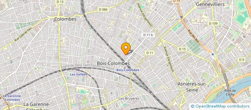 localisation de l'entreprise MADAME NUR ABDULLAH  BOIS-COLOMBES