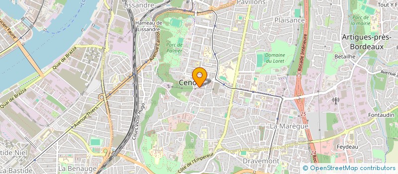 localisation de l'entreprise MADAME NUR SARITAS  CENON