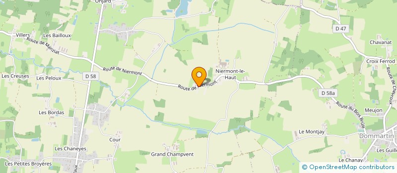 localisation de l'entreprise MADAME NURDANE AKINCI  BAGE-DOMMARTIN