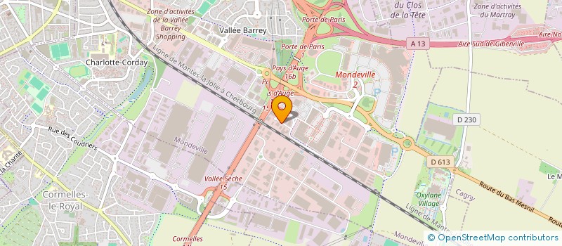 localisation de l'entreprise MADAME NURIA BOISSEL  MONDEVILLE