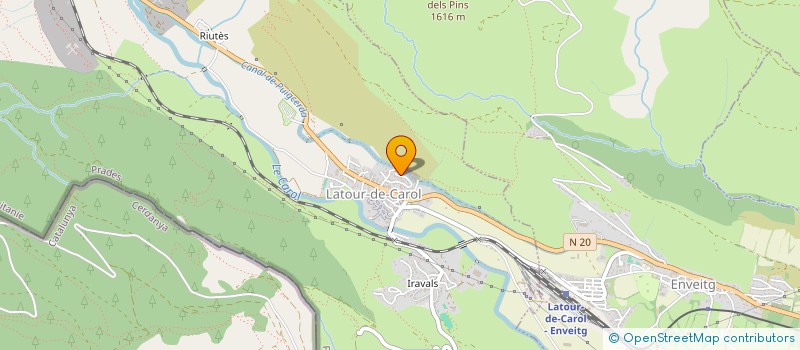 localisation de l'entreprise MADAME NURIA CASANOVAS CASSANY  LATOUR-DE-CAROL