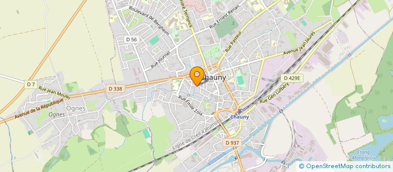 localisation de l'entreprise MADAME NURIA ESTEVEZ BOTELLA  CHAUNY