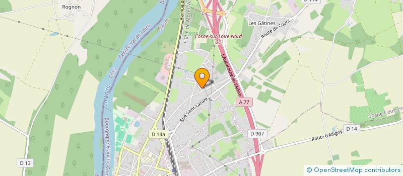localisation de l'entreprise MADAME NUTCHAREE PINWANICHAKIT à COSNE-COURS-SUR-LOIRE