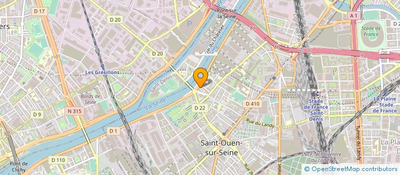 localisation de l'entreprise MADAME NYLDA PETRO à SAINT-OUEN-SUR-SEINE