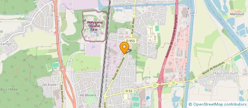 localisation de l'entreprise MADAME NYTHIA NANNETTE  MAIZIERES-LES-METZ