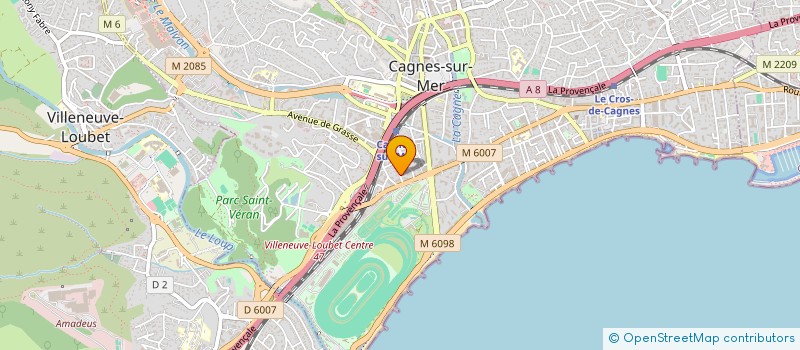 localisation de l'entreprise MADAME OANA CRETIER à CAGNES-SUR-MER