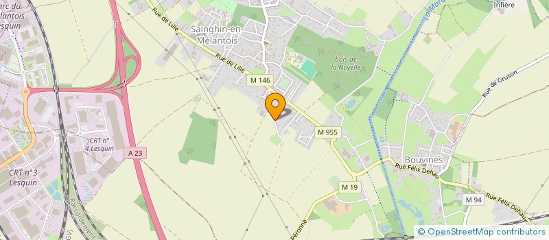 localisation de l'entreprise MADAME OANH LUONG PHUONG OANH  SAINGHIN-EN-MELANTOIS