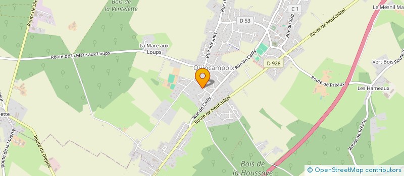 localisation de l'entreprise MADAME OBELINE BLONDIN  QUINCAMPOIX