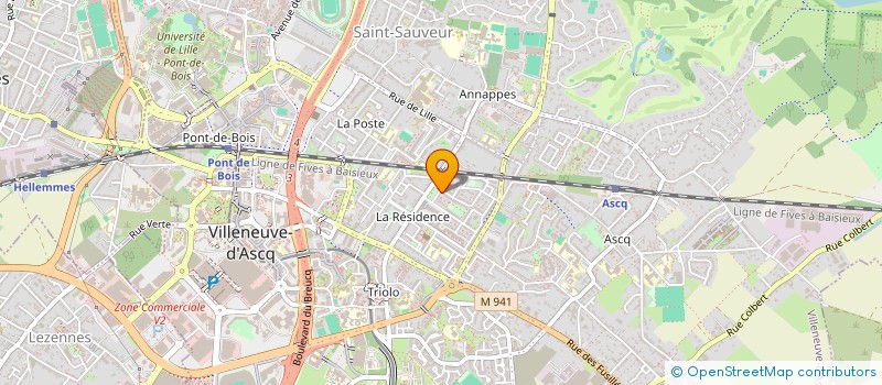 localisation de l'entreprise MADAME OBELINE MARISSAL  VILLENEUVE-D'ASCQ