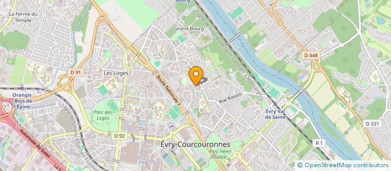 localisation de l'entreprise MADAME OCEA SOUBRIER  EVRY-COURCOURONNES