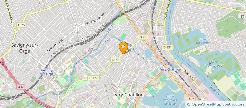 localisation de l'entreprise MADAME OCEANE ACHAPT  VIRY-CHATILLON