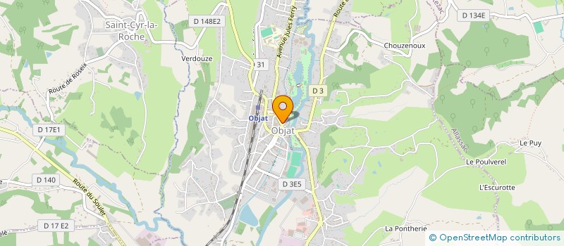 localisation de l'entreprise MADAME OCEANE AILLOT  OBJAT