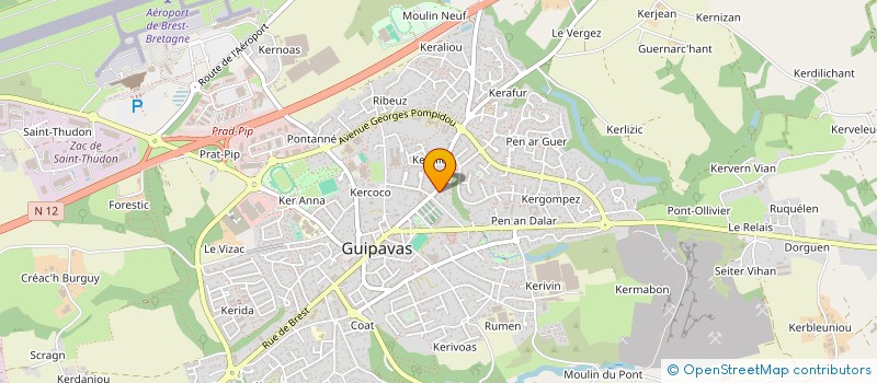 localisation de l'entreprise MADAME OCEANE ALESTE  GUIPAVAS