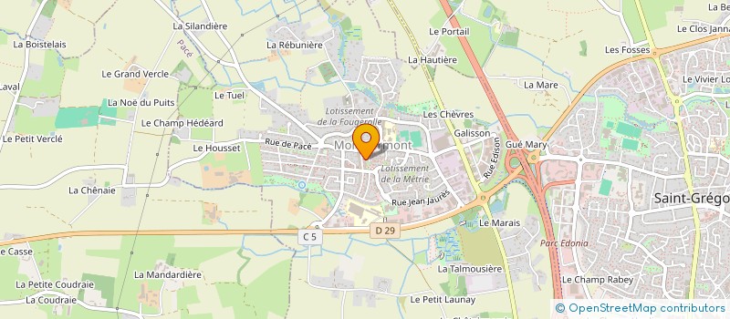 localisation de l'entreprise MADAME OCEANE ALLAL  MONTGERMONT